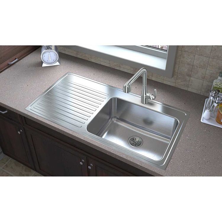 View 5 of Elkay ILGR4322R0 Elkay ILGR4322R0 Gourmet Single Bowl Drop-in Kitchen Rectangular Sink
