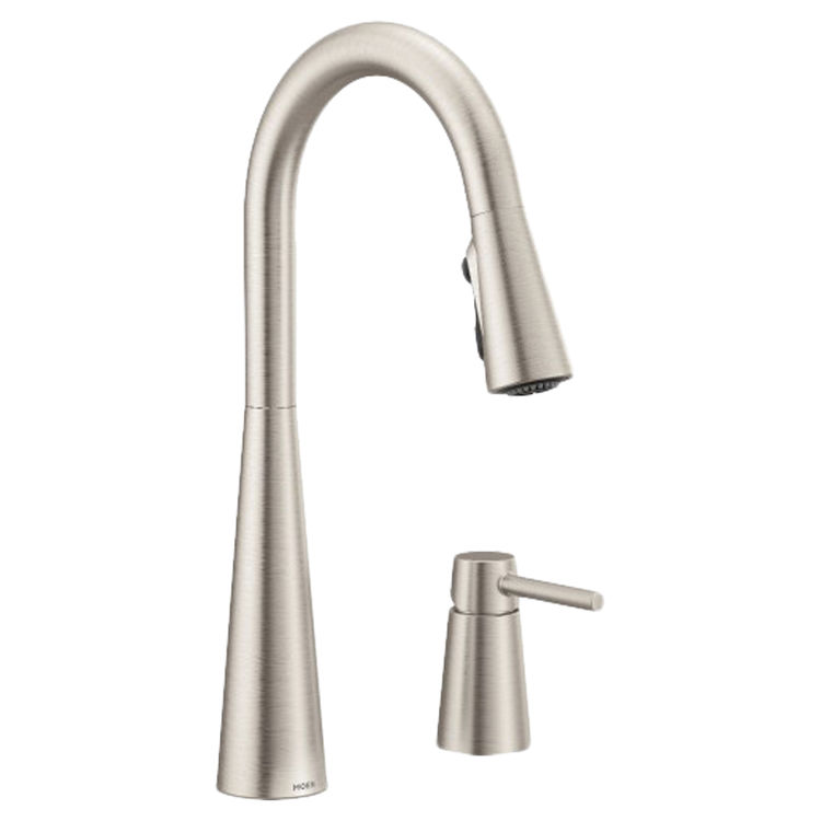 Moen 7871SRS Sleek Single Handle Pulldown Kitchen Faucet, Spot Resist