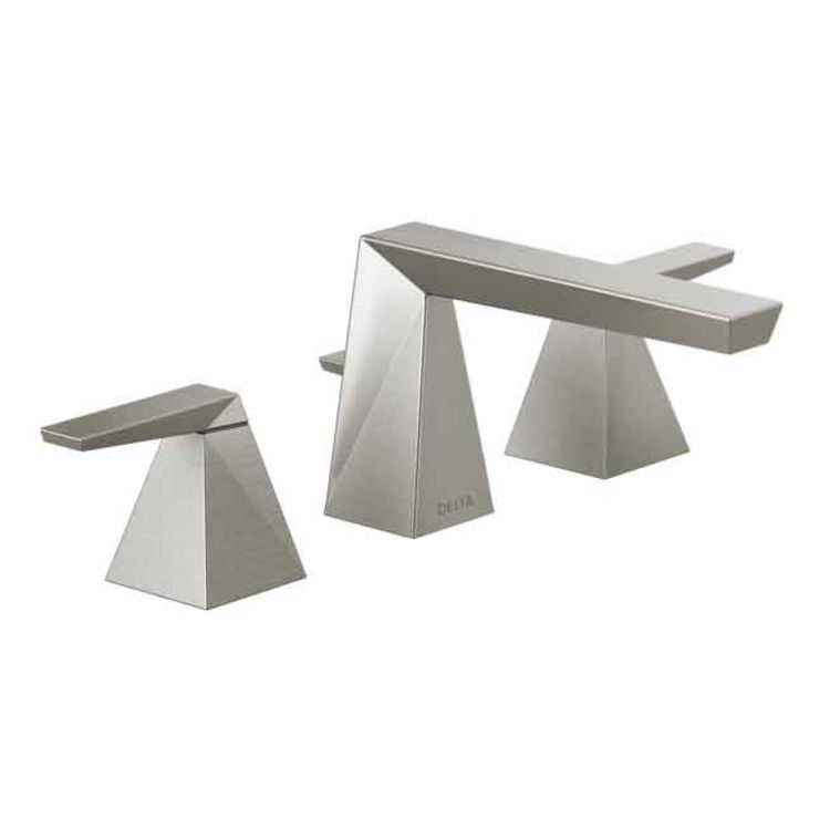 Delta 35543 Ssmpu Dst Trillian Two Handle Deck Mount Widespread Bathroom Faucet Stainless