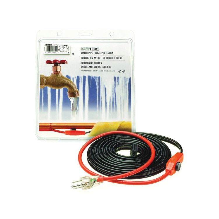 Easy Heat Tape 24' AHB-124 Electric Pipe Heating Cable Freeze Protection 