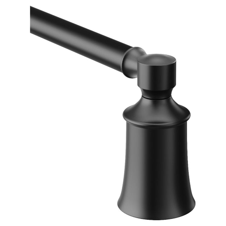 moen yb2124bl dartmoor 24 towel bar matte black plumbersstock