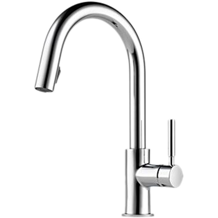 Brizo 63020LF-PC Brizo 63020LF-PC Solna Single-Handle Pulldown Kitchen Faucet, Polished Chrome