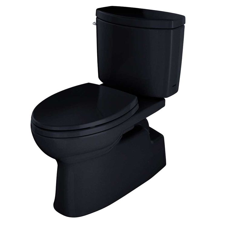 View 4 of Toto CST474CEF#51 TOTO Vespin II Two-Piece Elongated 1.28 GPF Universal Height Skirted Design Toilet, Ebony - CST474CEF#51