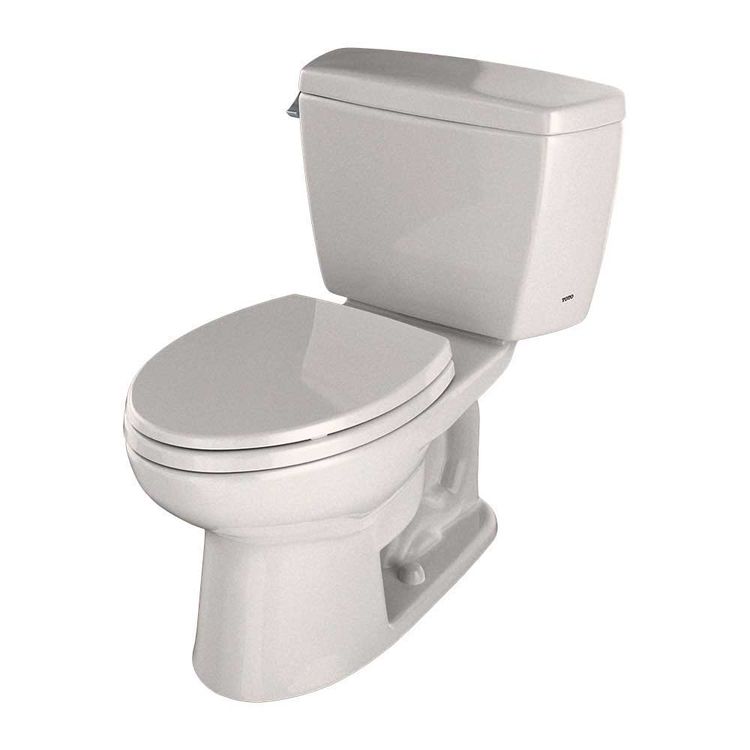 TOTO CST744SLD#03 Drake Elongated Toilet 1.6 GPF with Insulated Tank and Bolt Down Lid Bone