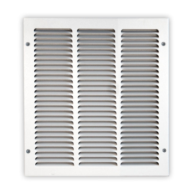 6x6 Soft White Return Air Grille (Stamped from Cold Roll Steel