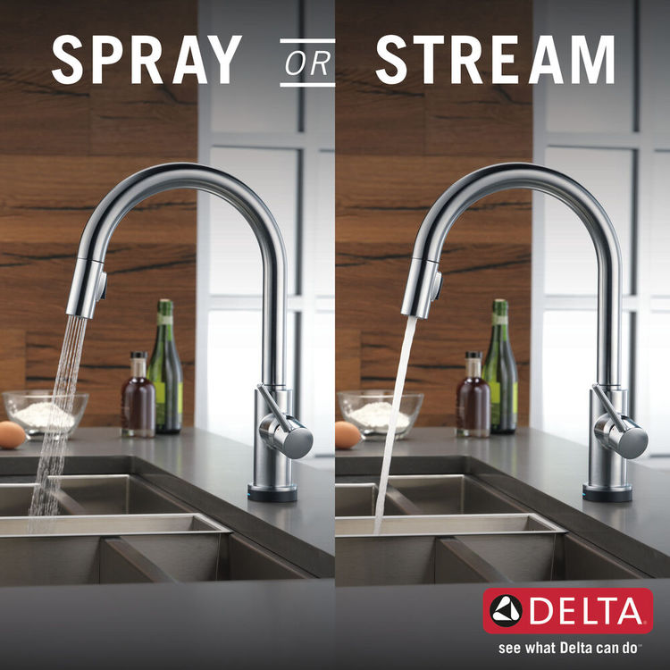 Delta 9159T-AR-DST Trinsic Single Handle Pull-Down Kitchen Faucet w ...