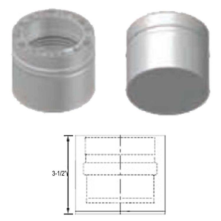 View 3 of M&G DuraVent W2-TC4 DuraVent W2-TC4 FasNSeal W2 4-Inch Tee Cap