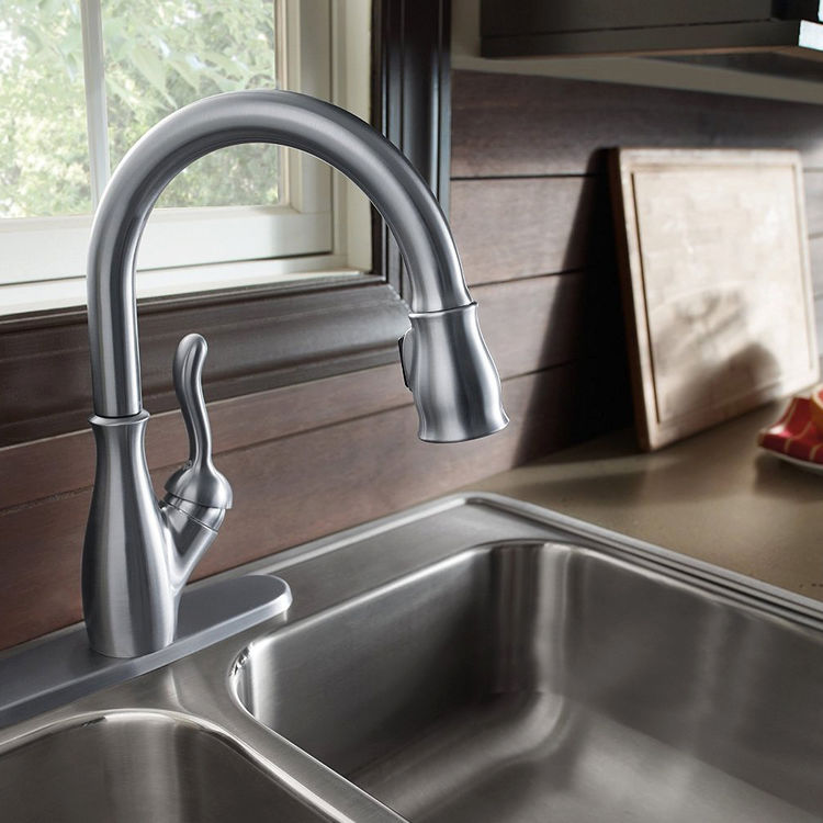 Delta 9178TDST Leland Touch20 Chrome Single Handle PullDown Kitchen