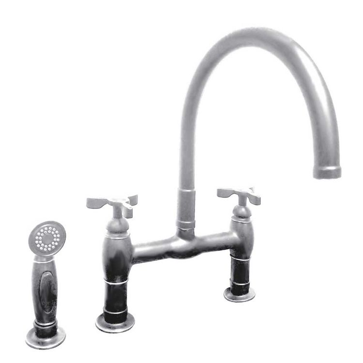 Kohler K 6131 3 Cp Polished Chrome Parq Deck Mount Kitchen Faucet