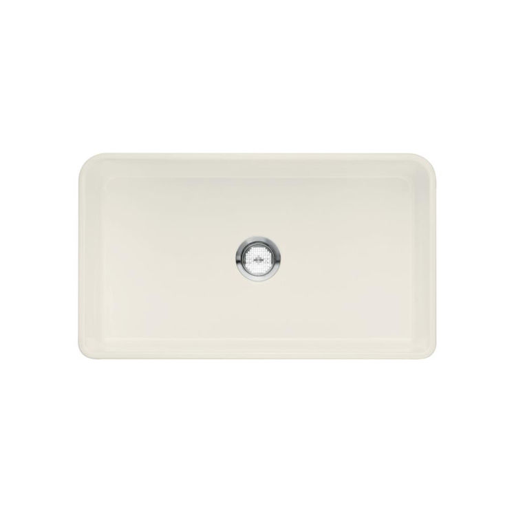 Blanco 441699 Biscuit Cerana Apron-Front Bowl Sink, Fire Clay