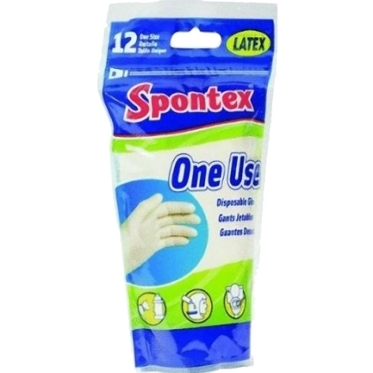 Spontex 76191 Gloves, Latex, Disposable PlumbersStock