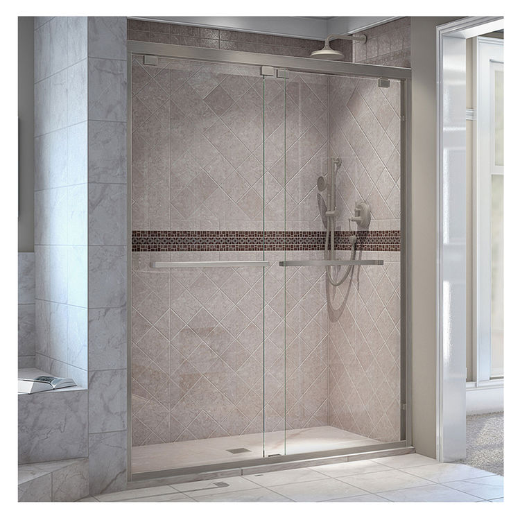 DreamLine Encore 5054" W x 76" H SemiFrameless Bypass Shower Door in