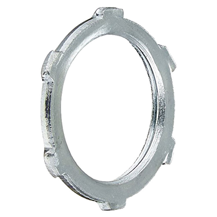 Halex 61910B Rigid IMC Conduit Locknut, 1 in, Steel, Zinc Plated