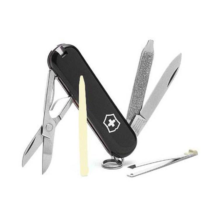 Swiss Army 53003 Classic SD 53003 Pocket Knife, 7-In-1 Function, Black