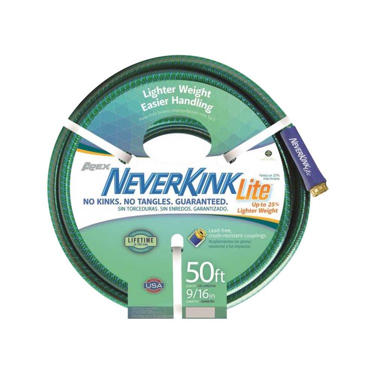Neverkink 6600 50 Garden Hose 9 16 In Id X 50 Ft L Light Green