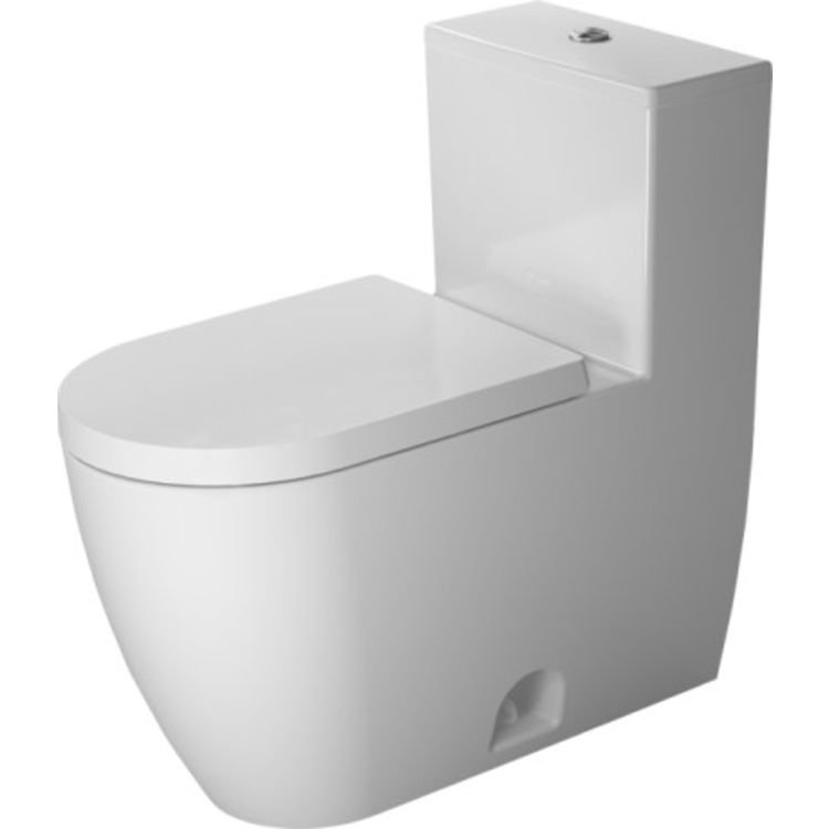 Duravit 2173012001 Duravit 2173012001 ME by Starck Single Flush/Dual Flush One-Piece Floor Mounted Rimless Elongated Toilet - White