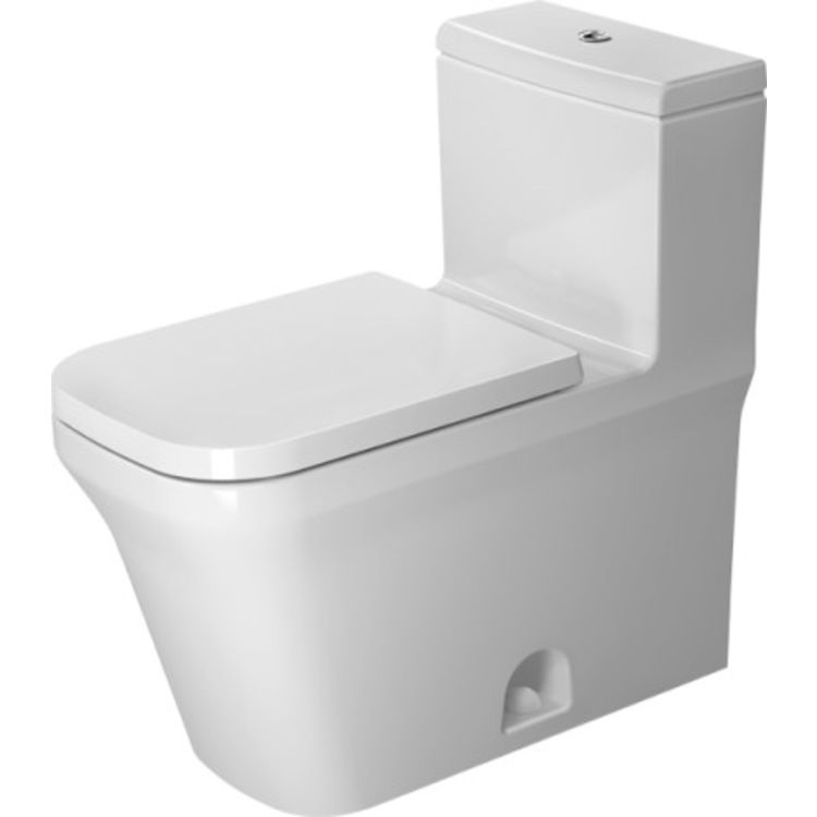 Duravit 21750100851 Duravit 21750100851 P3 Comforts Single Flush/Dual Flush One-Piece Floor Mounted Rimless Elongated Toilet - White