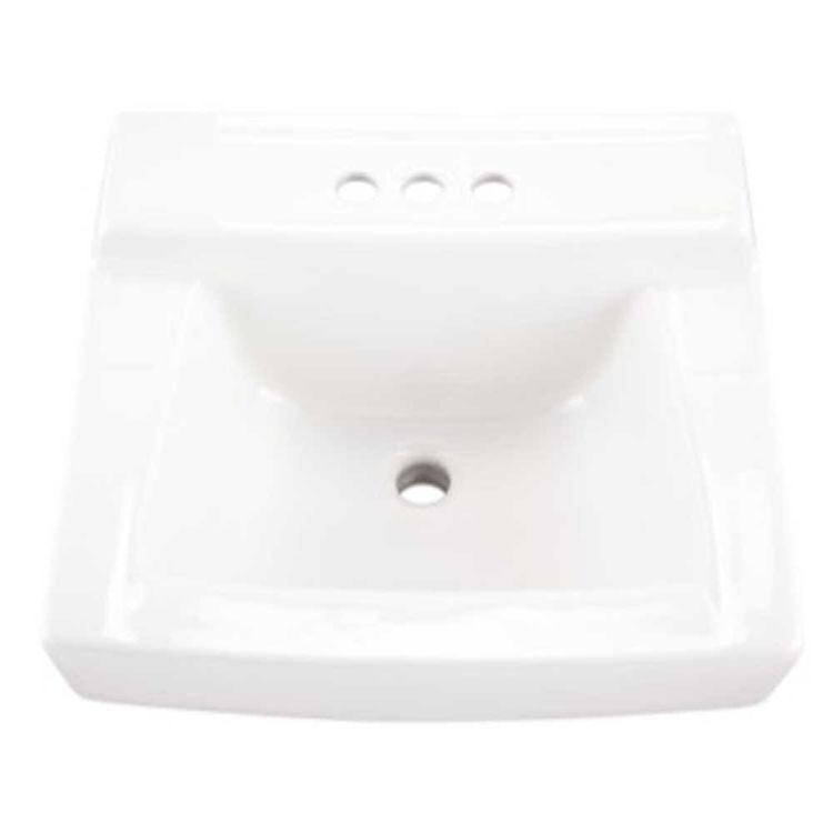 Gerber 12384 Hayes 4" Faucet Centers Wall Hung Bathroom Sink