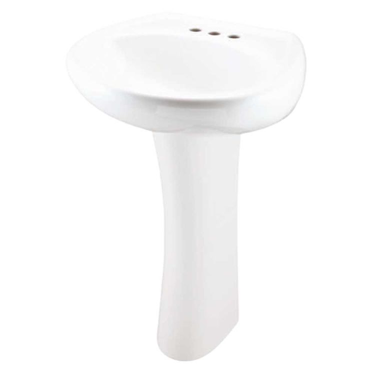 Gerber 22504 Maxwell 4" Centers Petite Pedestal Bathroom Sink