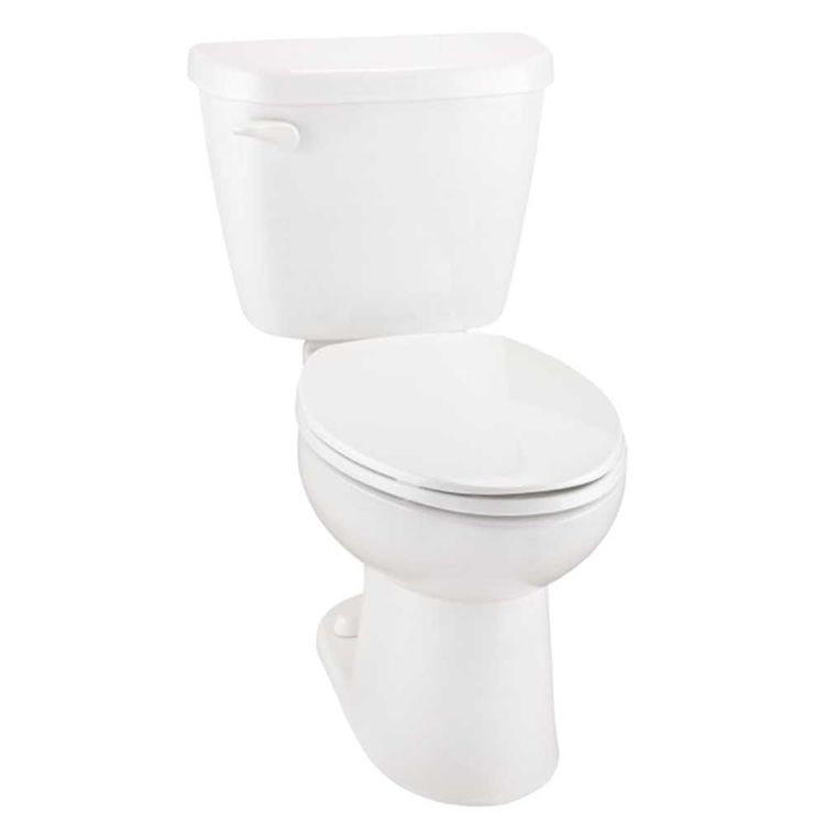 Gerber MX21412 Maxwell TwoPiece Elongated Toilet, 1.6 gpf, 12" Rough