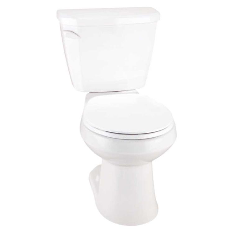 gerber vp 21 viper white two piece elongated ergoheight toilet