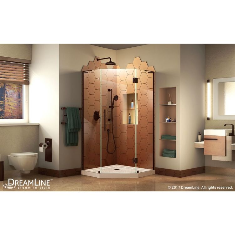 DreamLine Prism Plus 42" x 74 3/4" Frameless NeoAngle Shower Enclosure