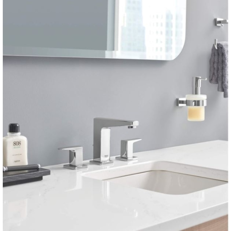 View 3 of Grohe 40756001 Grohe 40756001 Essentials Soap Dispenser with Holder, Starlight Chrome