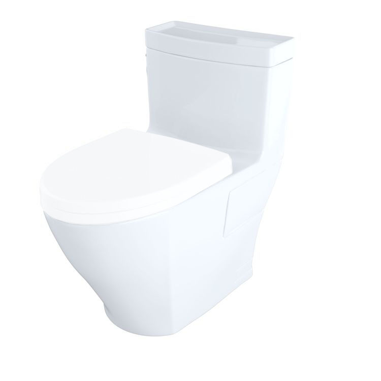 Toto Cst626cefgt40 01 Cotton White Aimes Elongated One Piece Toilet