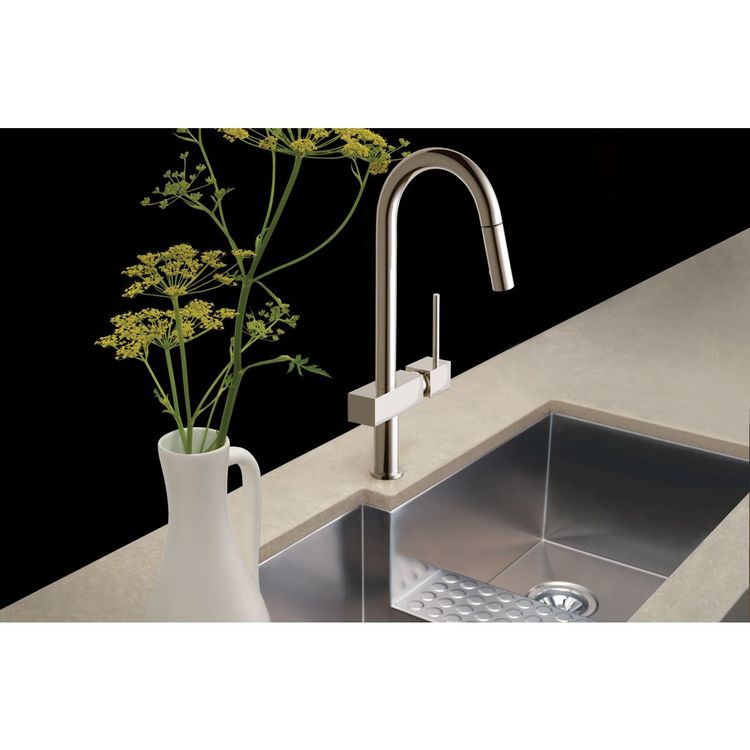View 4 of Elkay LKAV1031NK Elkay Avado Single Hole Kitchen Faucet with Pull-down Spray and Lever Handle Brushed Nickel - LKAV1031NK