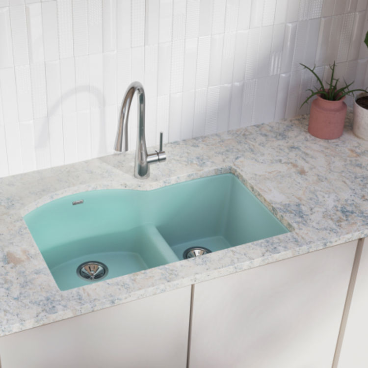 Elkay Quartz Luxe Double Bowl 60/40 Undermount Sink with Aqua Divide