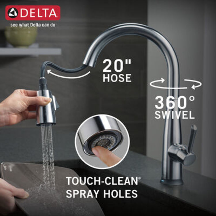 View 7 of Delta 9113TV-AR-DST Delta Essa Single-Handle Pull-Down Faucet, Arctic Stainless - 9113TV-AR-DST