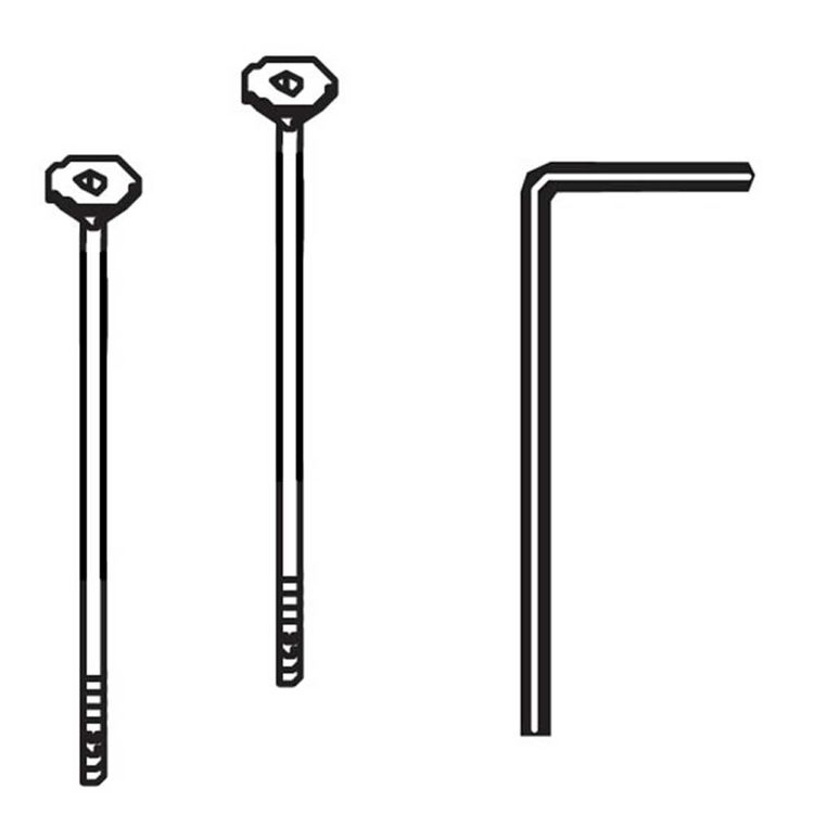 View 3 of Sloan 325170 Sloan EBV-132-A Screw Set with Allen Wrench for G2 Optima (0325170)