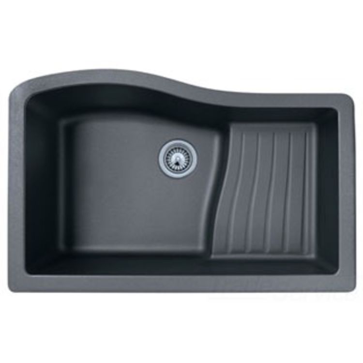 Swanstone QUAD-3322-170 Espresso Ascend Granite Undermount 1 Bowl Kitchen  Sink