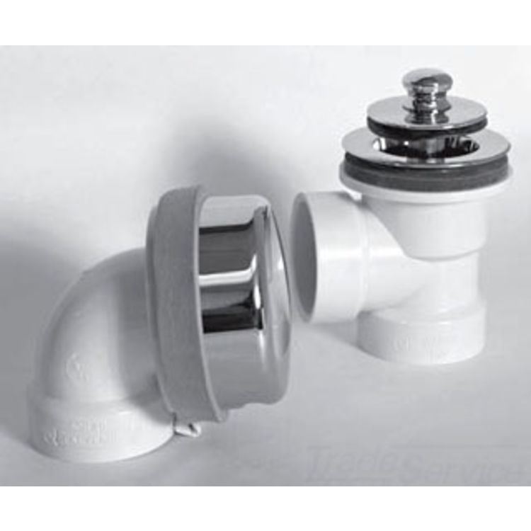 Watco 917-FA-PVC-BN Watco 917-FA-PVC-BN Innovator Foot Actuated Brushed Nickel Drain Tee Half Kit
