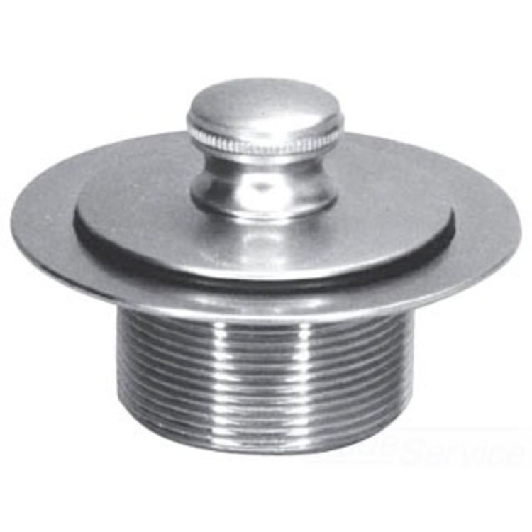 Watco 58301-CB Watco 58301-CB Lift & Turn Brushed Chrome Single-Hole Overflow Plate Assembly
