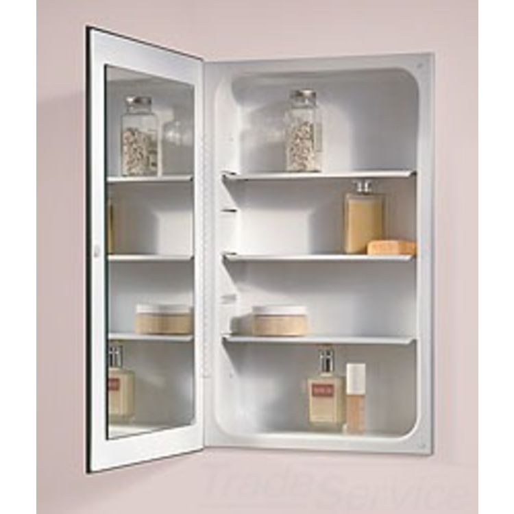 Jensen 1035p24whg 26 White Cove Bath Cabinet 3 Glass Shelves