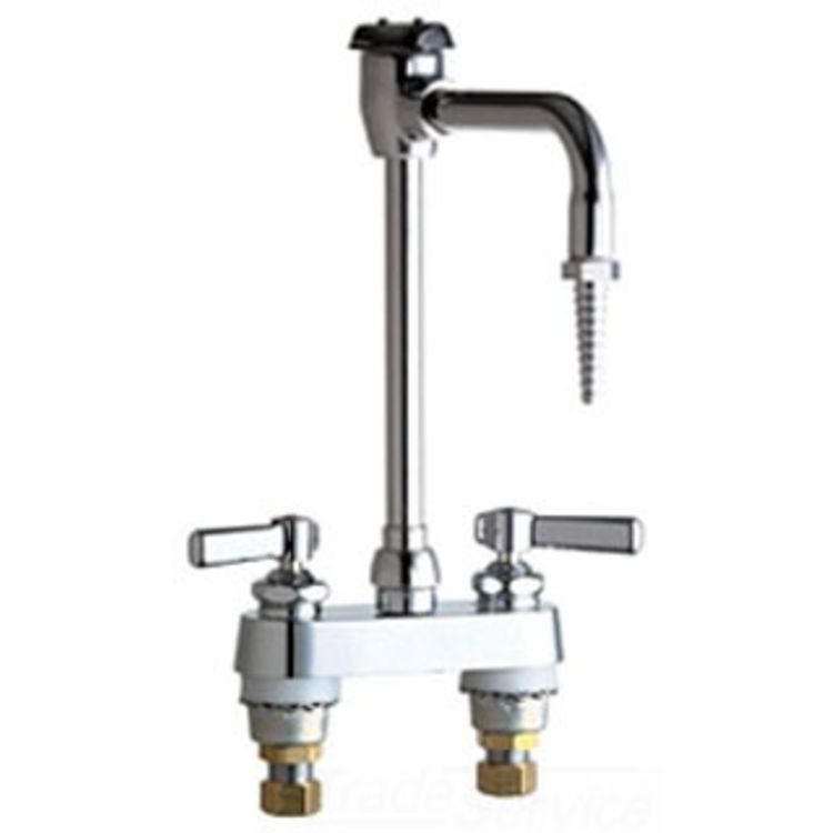 Chicago Faucets 895GN2BVBE7XKCP Hot and Cold Sink Faucet with Vacuum