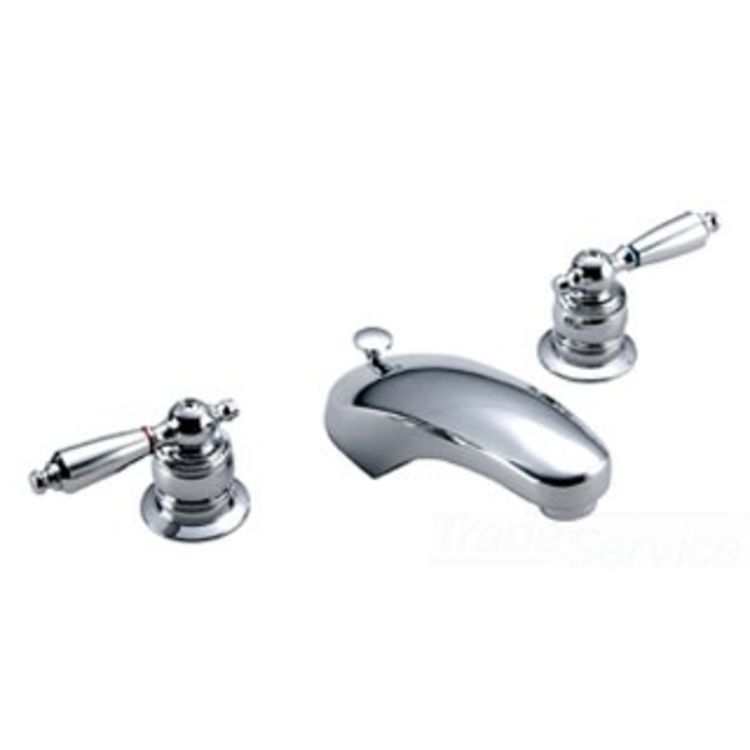 Symmons S-244-2-LAM Symmons S-244-2-LAM Symmetrix Chrome two Handle Widespread Lavatory Faucet