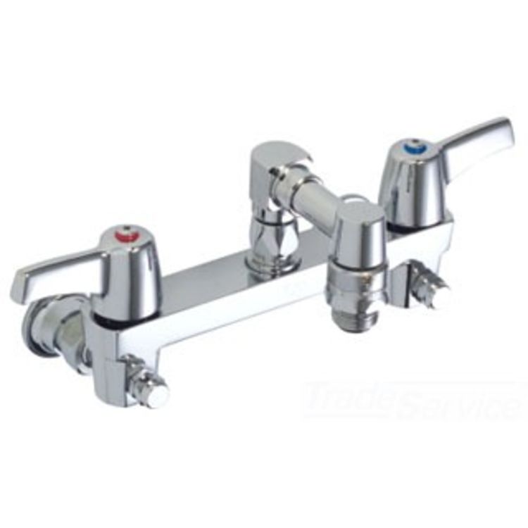 Delta 28T8063 DELTA 28T8063 COMMERCIAL TWO HANDLE WALLMOUNT FAUCET CHROME