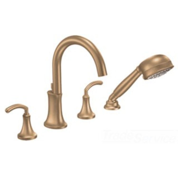 Two Handle High Arc Roman Tub Faucet, Best Bathtub Faucet With Handheld Shower