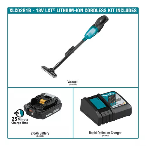 Makita xlc02r1b compact cordless vacuum sales