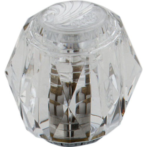 Delta H61 Delta H61 Clear Knob Handle Set, 2 Pack, Chrome