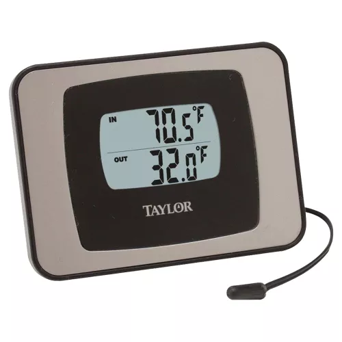 Taylor 1522 Digital Thermometer, 32 - 122 deg F and -40 TO 158 deg F,  +/-1.8, 0.1