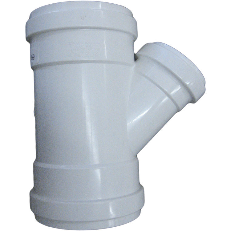 8"x8"x6" PVC SDR35 Gasketed Wye PlumbersStock
