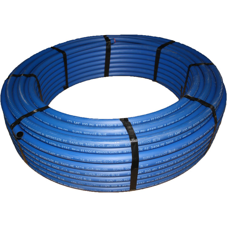 3/4 Inch CTS Tuff Tube, 300 Foot Roll - Blue Color | PlumbersStock Ads Potable Water Service Tubing Cts
